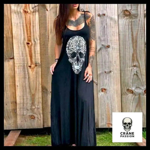 Robe Tête de Mort Léopard - Crâne Passion