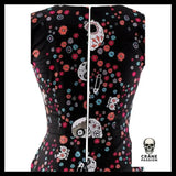Robe Tête de Mort Rigolote Noire - Crâne Passion
