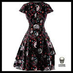 Robe Tête de Mort Rigolote Noire - Crâne Passion