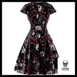 Robe Tête de Mort Rigolote Noire - Crâne Passion