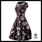 Robe Tête de Mort Rigolote Noire - Crâne Passion