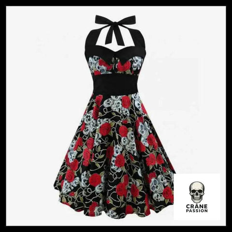 Robe Tête de Mort Rose - Crâne Passion