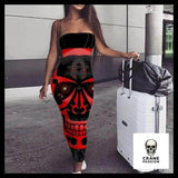 Robe Tête de Mort Rouge - Crâne Passion