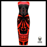 Robe Tête de Mort Rouge - Crâne Passion