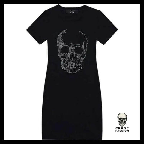 Robe Tête de Mort Strass - Crâne Passion