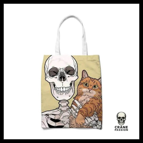 Sac à Main Tête de Mort Chat Roux - Crâne Passion