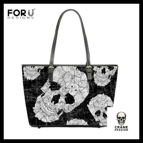 Sac à Main Tête de Mort Chats - Crâne Passion
