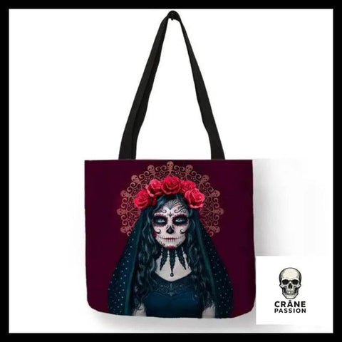 Sac à Main Tête de Mort Mariee Noire - Crâne Passion