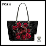 Sac à Main Tête de Mort Roses Rouge - Crâne Passion