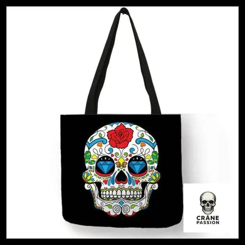 Sac Tête de Mort Diamants Bleus - Crâne Passion