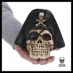 Sculpture Tête de Mort Crâne Pirate - Crâne Passion