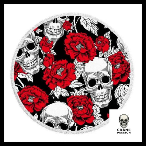 Serviette Crâne Souriant - Crâne Passion