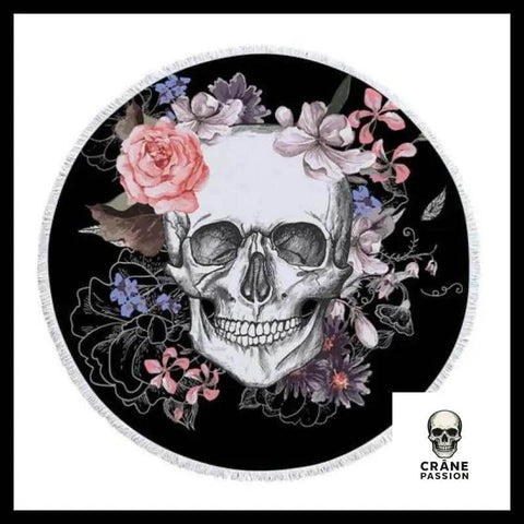 Serviette Gothique Romantique - Crâne Passion