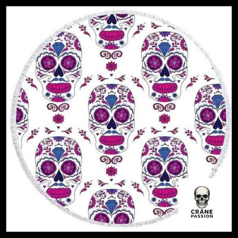 Serviette de Plage Calaveras - Crâne Passion