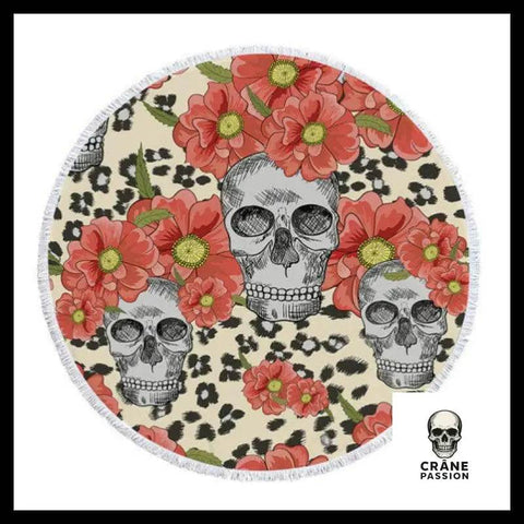 Serviette Tête de Mort Artistique - Crâne Passion