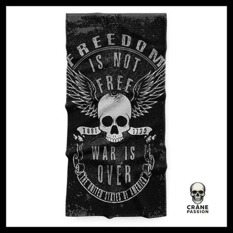 Serviette Tête de Mort Biker - Crâne Passion