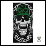 Serviette Tête de Mort Casque - Crâne Passion
