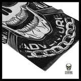Serviette Tête de Mort Casque - Crâne Passion