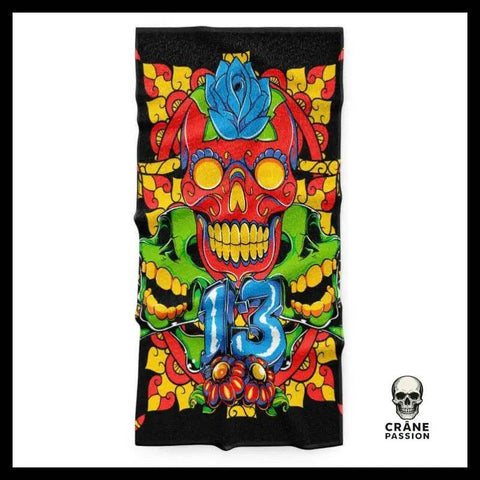 Serviette Tête de Mort Décoration - Crâne Passion
