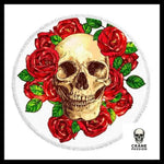 Serviette Tête de Mort Gothique - Crâne Passion