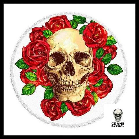 Serviette Tête de Mort Gothique - Crâne Passion