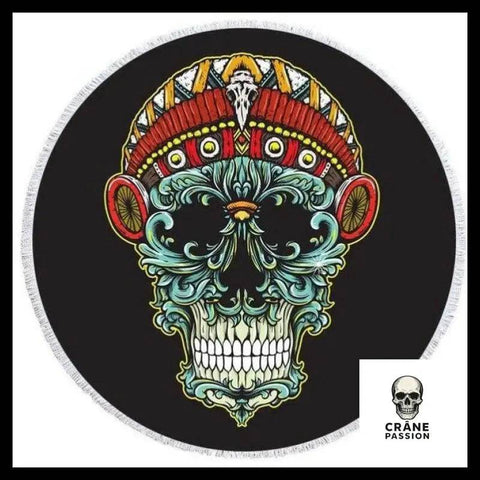 Serviette Tête de Mort Mexicaine Calavera - Crâne Passion