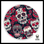 Serviette Tête de Mort Mexicaine Colorée - Crâne Passion