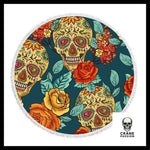 Serviette Tête de Mort Mexicaine Vintage - Crâne Passion