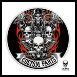 Serviette Tête de Mort Moto - Crâne Passion