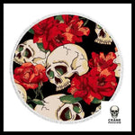 Serviette Tête de Mort Romantique - Crâne Passion