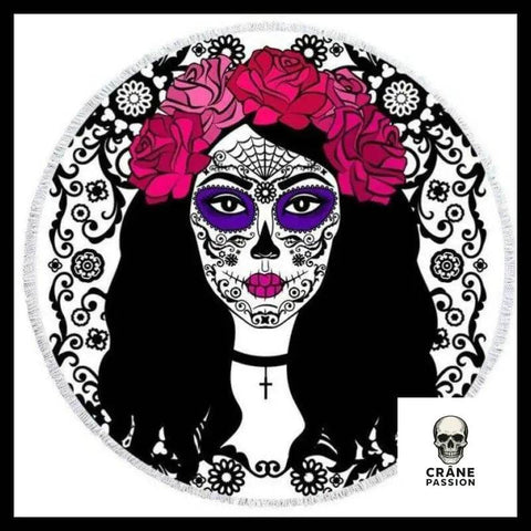 Serviette Tête de Mort Santa Muerte - Crâne Passion