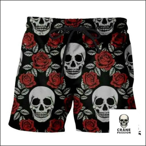 Short Crâne Fleuri - Crâne Passion