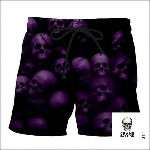 Short Crâne Violet - Crâne Passion