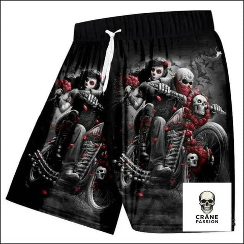 Short Motard - Crâne Passion