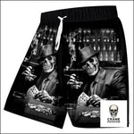 Short Poker - Crâne Passion
