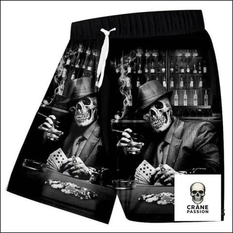 Short Poker - Crâne Passion