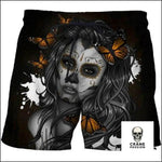 Short Santa Muerte - Crâne Passion