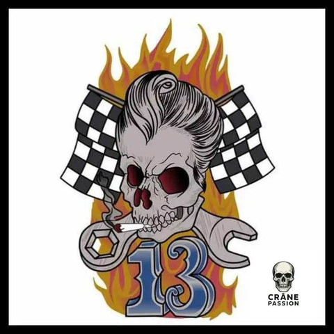 Sticker 13 - Crâne Passion
