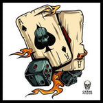 Sticker Dé - Crâne Passion