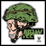 Sticker Army Design - Crâne Passion