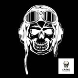 Sticker Aviation - Crâne Passion