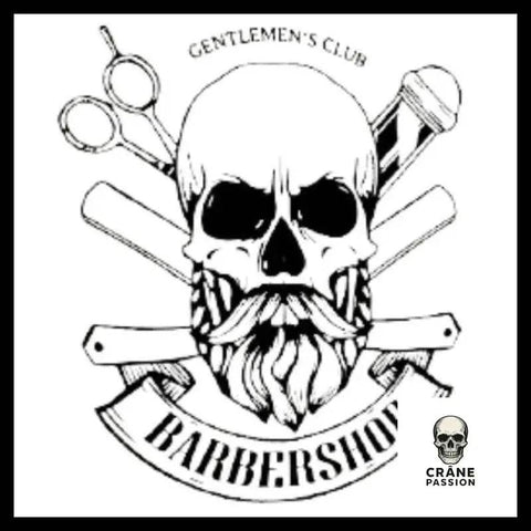 Sticker Barber Shop - Crâne Passion