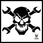 Sticker Biker - Crâne Passion