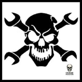 Sticker Biker - Crâne Passion