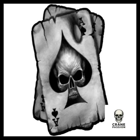 Sticker Carte - Crâne Passion