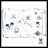 Sticker Carte de Pirate - Crâne Passion