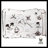 Sticker Carte de Pirate - Crâne Passion