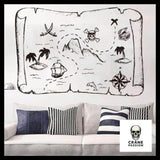 Sticker Carte de Pirate - Crâne Passion