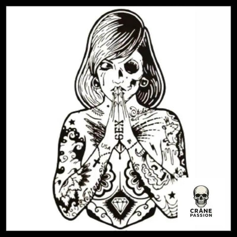 Sticker Catrina - Crâne Passion