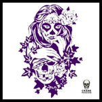 Sticker de Catrina - Crâne Passion